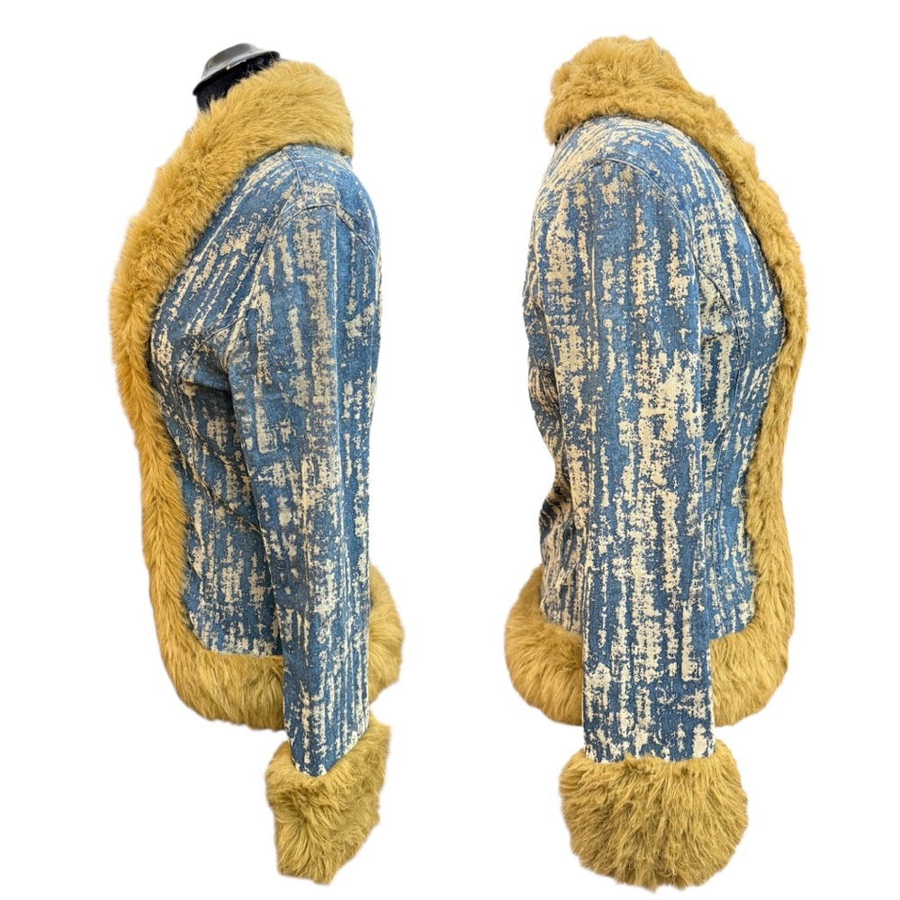 Y2K fur trimmed jacket - Picture 2 of 5